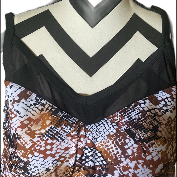 {NWOT} ~ sheer top - one piece - like an animal print - Picture 3 of 6